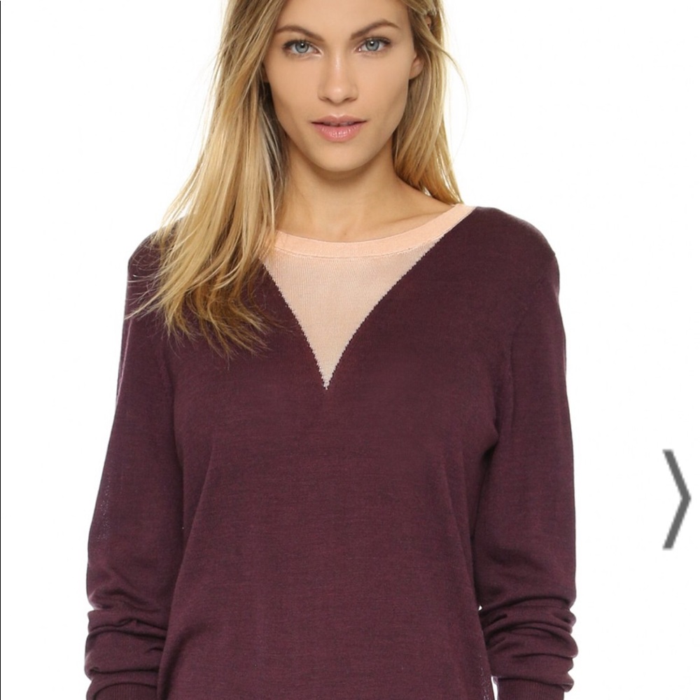 Opening Ceremony maroon cutout sweater small NWT - Picture 2 of 12